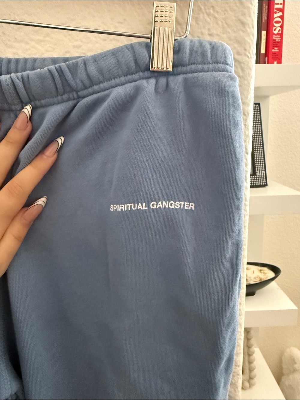 2pc- Spiritual Gangster Powder Blue Pullover Sweatshirt -L and Sweats -M. - Picture 5 of 9
